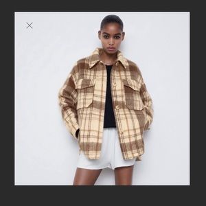 nwt zara oversize shacket
